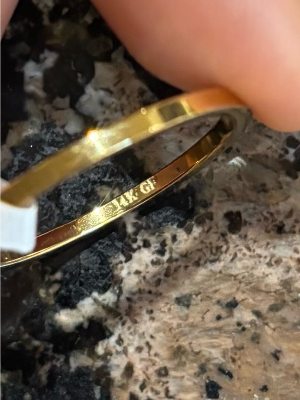 NWT 14K carat gold filled Stackable Ring Set Elegant Mixed Band Styles size 10 - Picture 3 of 3